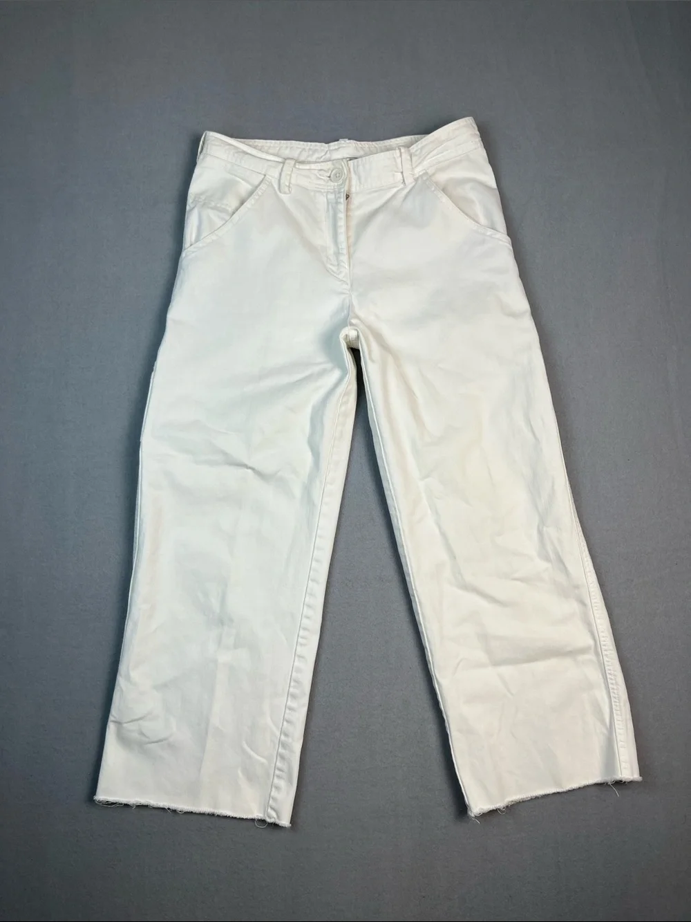 Free People Baggy Carpenter/Utility Pant with Raw hem Size: 6